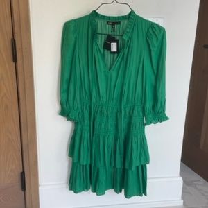 Maje ruffle mini dress